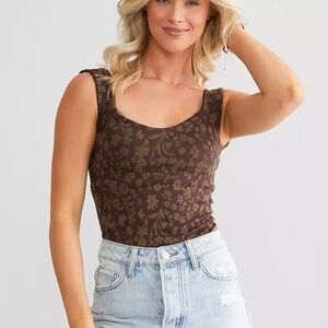*NWT* FREE PEOPLE CLEAN LINES PRINTED BODYSUIT